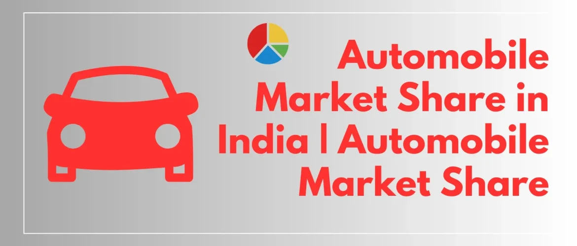 Automobile Market Share in India | Automobile Market Share