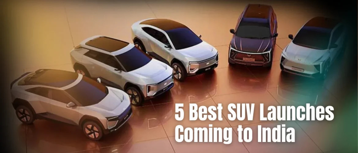 5 Best SUV Launches Coming to India from Toyota, Citroen, Mahindra, Hyundai, and More!