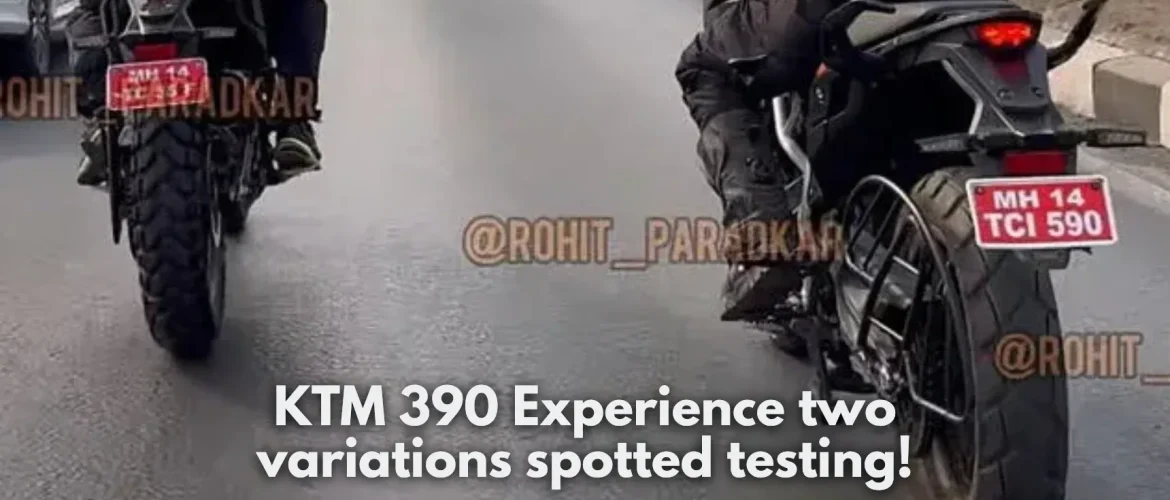 KTM 390 Experience two variations spotted testing!