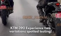 KTM 390 Experience two variations spotted testing!