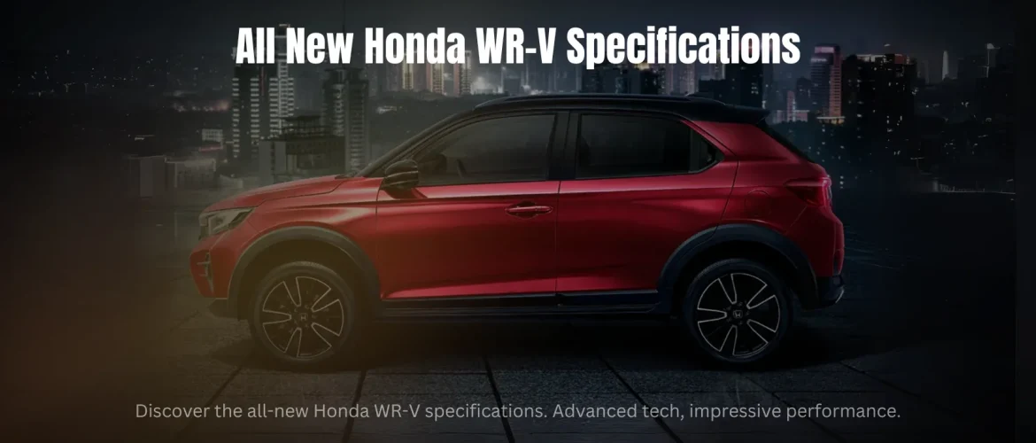 All New Honda WR-V Specifications