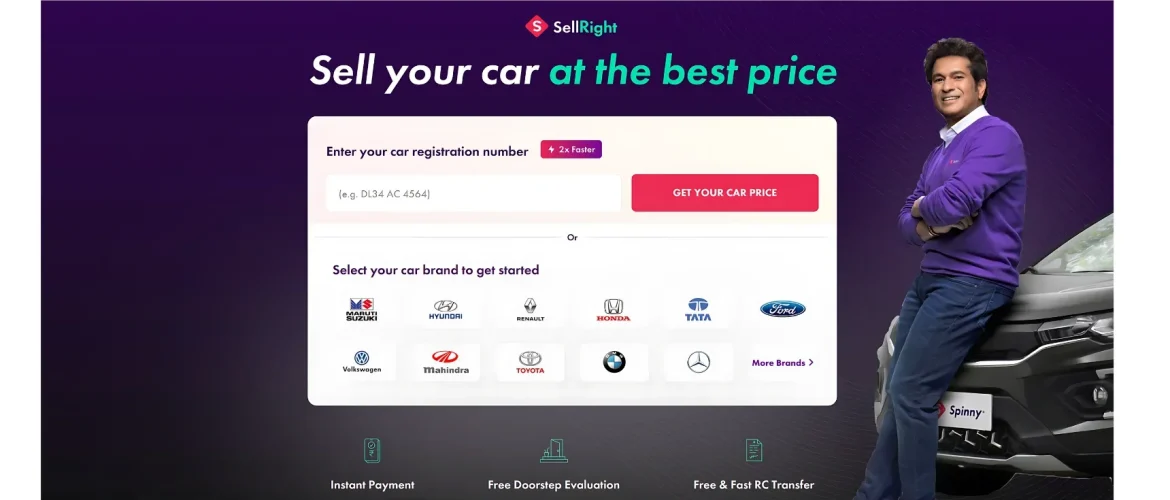 Process: How to buy and sell cars on Spinny