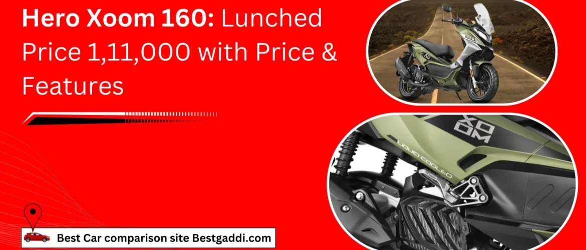 Hero Xoom 160: Lunched Price 1,11,000 with Price & Features