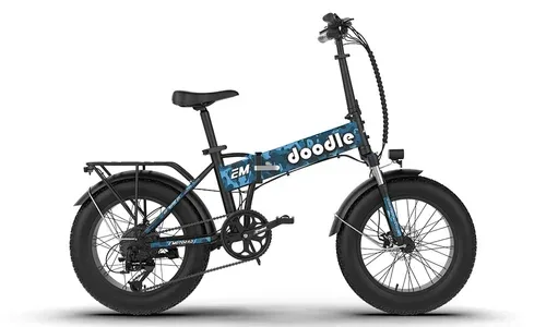Doodle Pro Military Blue Electric Folding Bike